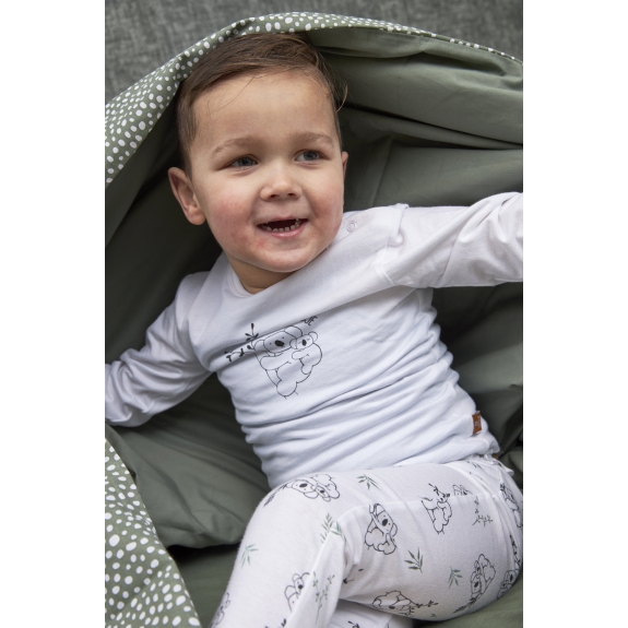 Dekbedovertrek Cheetah/Uni - Forest Green - 100x135cm