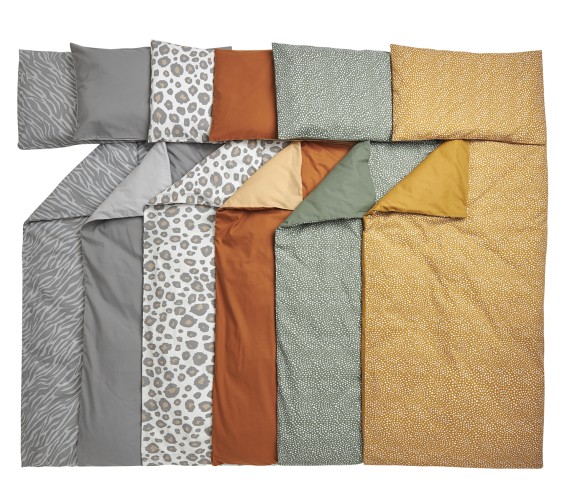 Dekbedovertrek Cheetah/Uni - Forest Green - 100x135cm