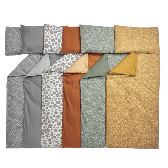 Meyco - Peuter Dekbedovertrek Zebra - Grijs - 120x150cm