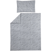 Meyco - Peuter Dekbedovertrek Zebra - Grijs - 120x150cm
