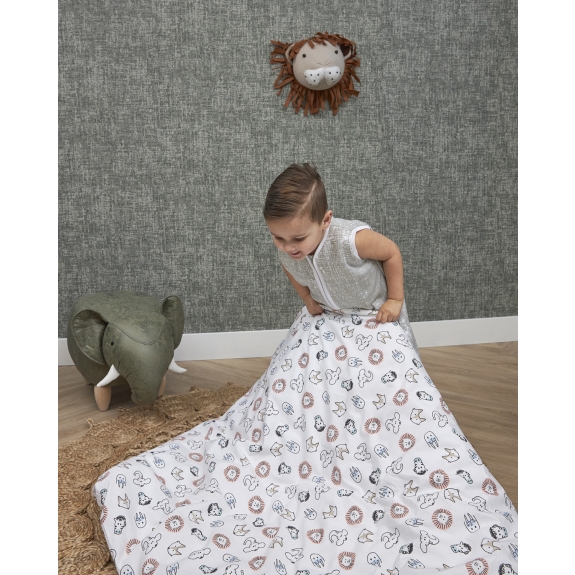 Dekbedovertrek Peuter Animal - Multicolour - 120x150cm