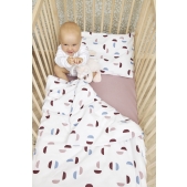 Meyco - Dekbedovertrek Shapes - lilac - 100x135cm