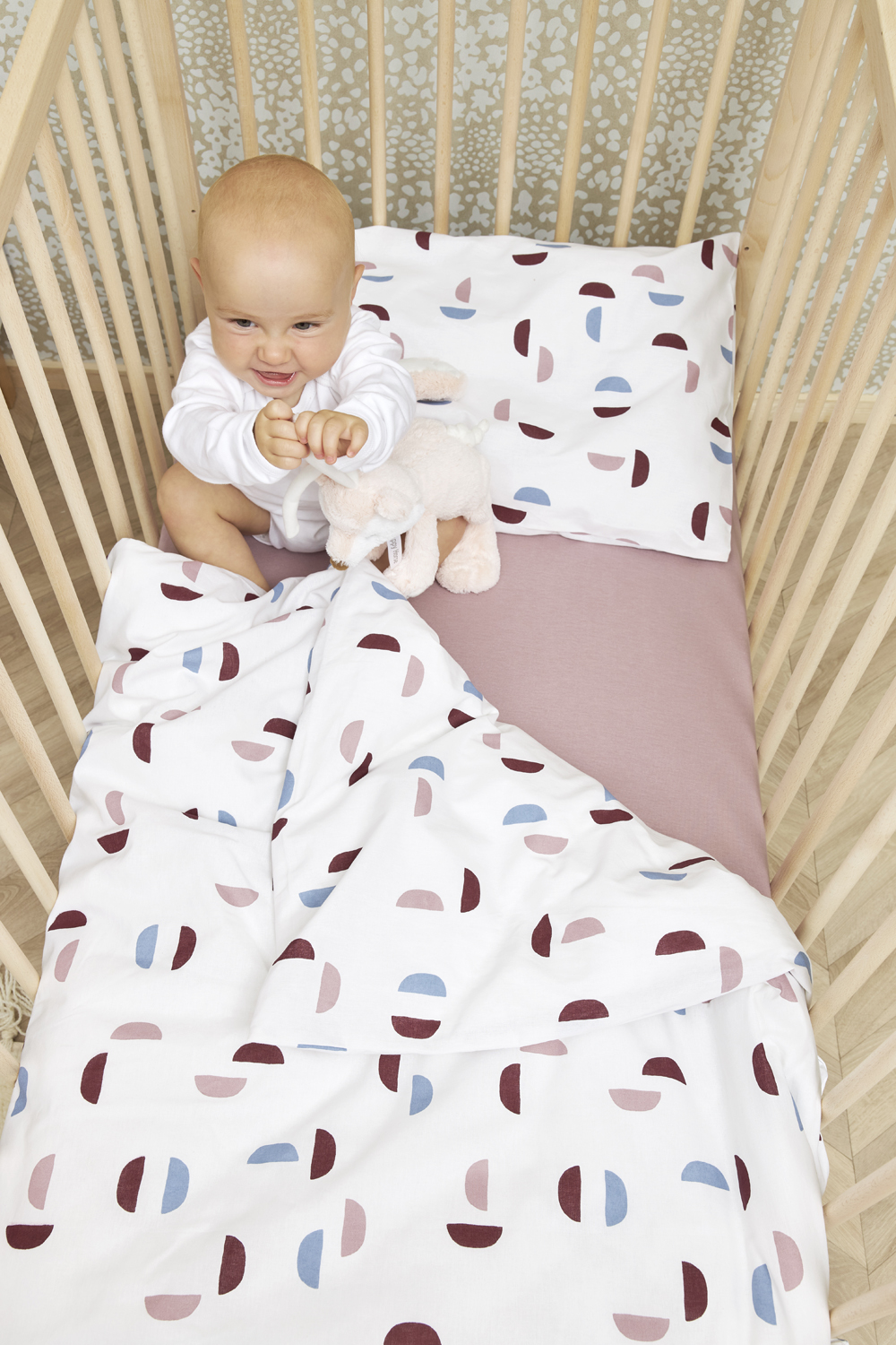 Dekbedovertrek Shapes - lilac - 100x135cm - afbeelding 2