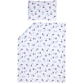 Meyco - Dekbedovertrek Shapes - lilac - 100x135cm