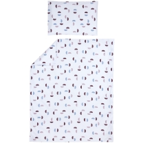 Meyco - Dekbedovertrek Shapes - lilac - 100x135cm