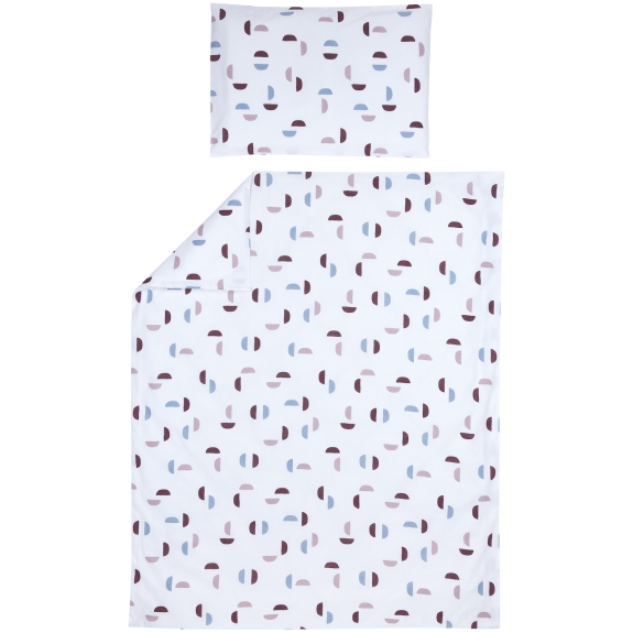 Meyco - Dekbedovertrek Shapes - lilac - 100x135cm