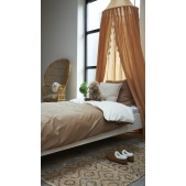 Dekbedovertrek Eenpersoons Uni Taupe Offwhite 140x200/22