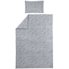 Eenpersoons Zebra Dekbedovertrek - Grijs - 140x200cm