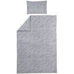 Eenpersoons Zebra Dekbedovertrek - Grijs - 140x200cm