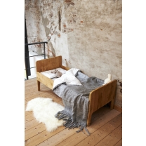 Dekbedovertrek + kussensloop Ledikant Louis - Grijs