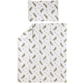 Meyco - Dekbedovertrek Lemon voor ledikant - soft yellow