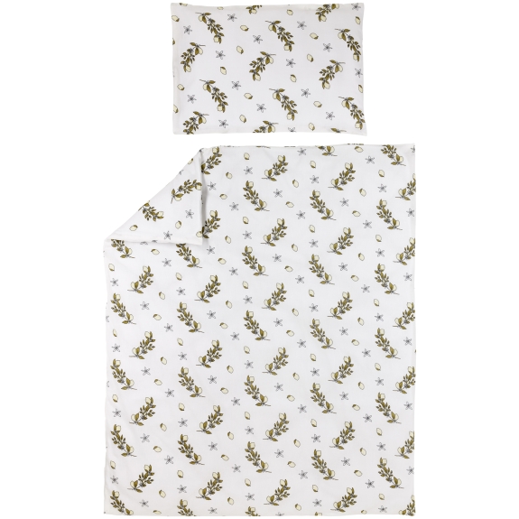 Meyco - Dekbedovertrek Lemon voor ledikant - soft yellow