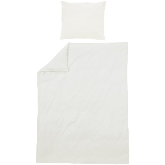 Meyco - Eenpersoons Dekbedovertrek Offwhite 140x200cm