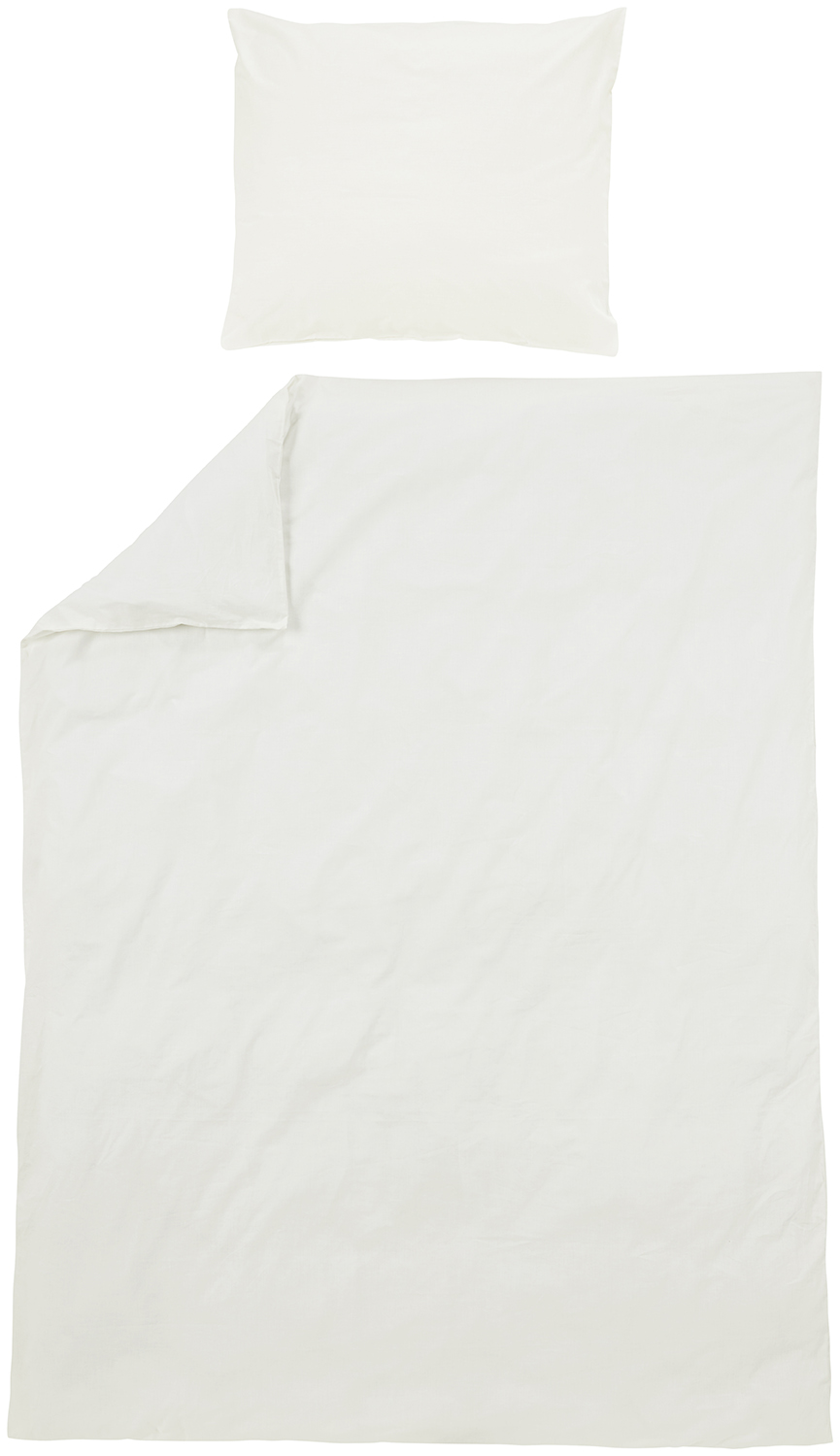 Eenpersoons Dekbedovertrek Offwhite 140x200cm - afbeelding 2