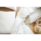 Meyco - Eenpersoons Dekbedovertrek Offwhite 140x200cm