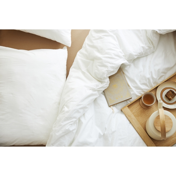 Meyco - Eenpersoons Dekbedovertrek Offwhite 140x200cm