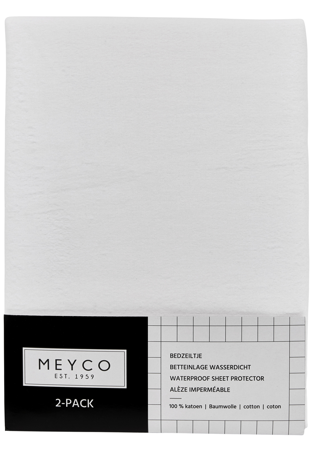Wieg Bedzeil 2-Pack - Wit - 40x50cm - afbeelding 2