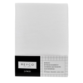 Meyco - Bedzeil Ledikant 2-Pack - Wit - 50x90cm
