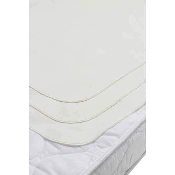 Meyco - Molton Onderlegger 3-Pack - Wit - 68x75cm