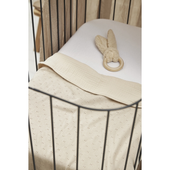 Meyco - Hoeslaken Wieg Jersey Uni - Offwhite - 40x80cm