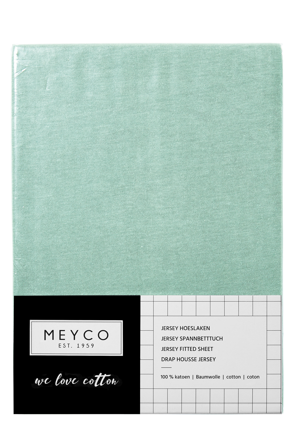 Hoeslaken Wieg Jersey Uni - New Mint - 40x80/90cm - afbeelding 3