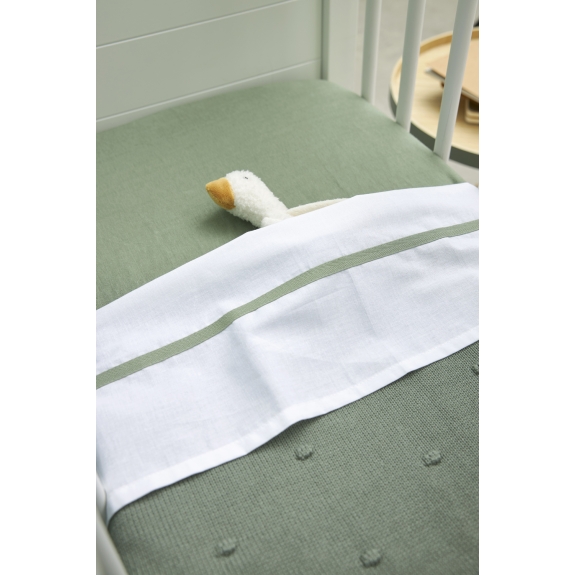 Wieg Hoeslaken Jersey Uni - Forest Green - 40x80/90cm