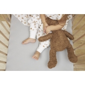 Meyco - Hoeslaken Ledikant Jersey Light Grey - 60x120cm