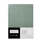 Meyco - Hoeslaken Ledikant Jersey Stone Green - 60x120cm