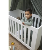 Meyco - Hoeslaken Ledikant Uni Forest Green 60x120cm