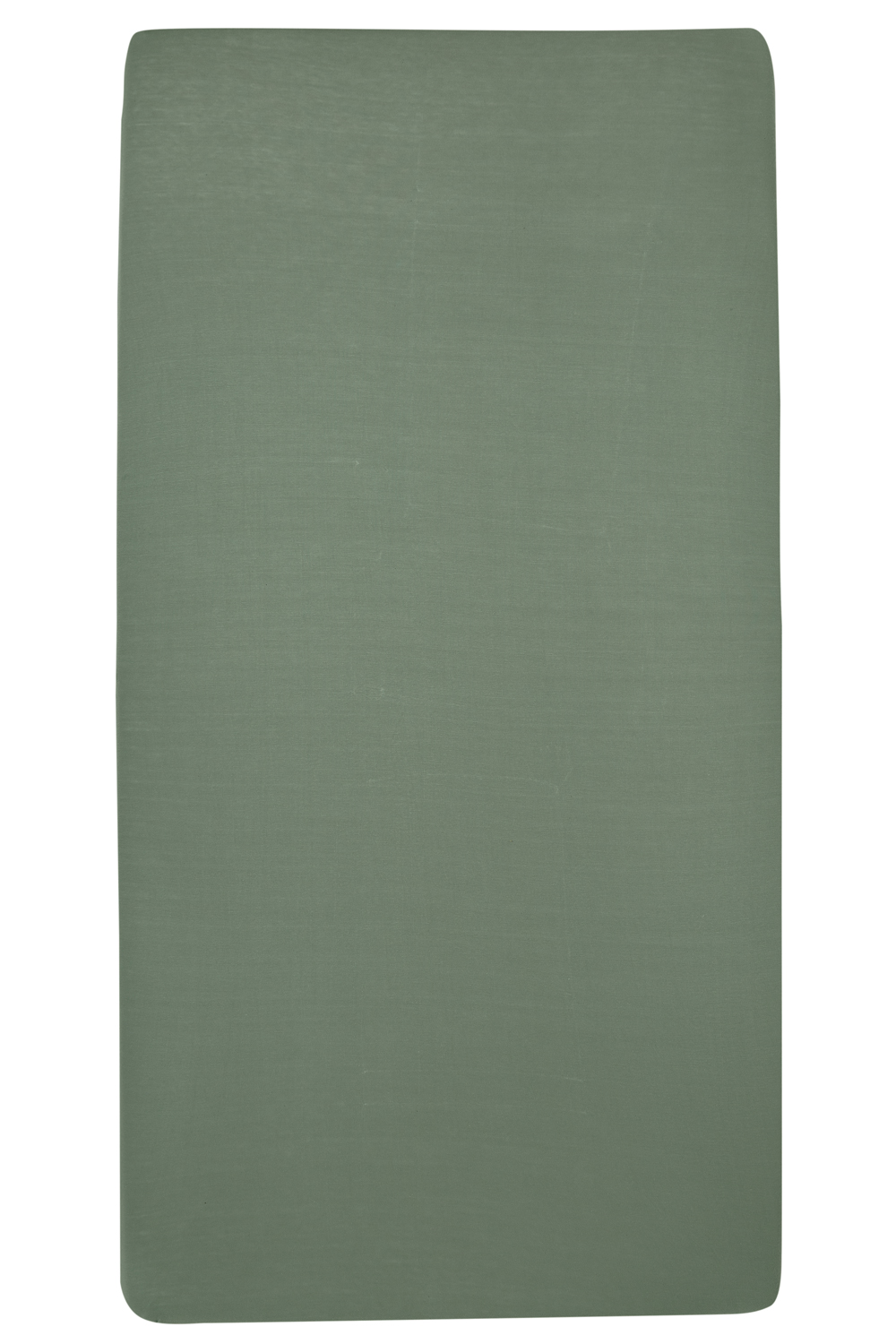 Hoeslaken Ledikant Uni Forest Green 60x120cm - afbeelding 4