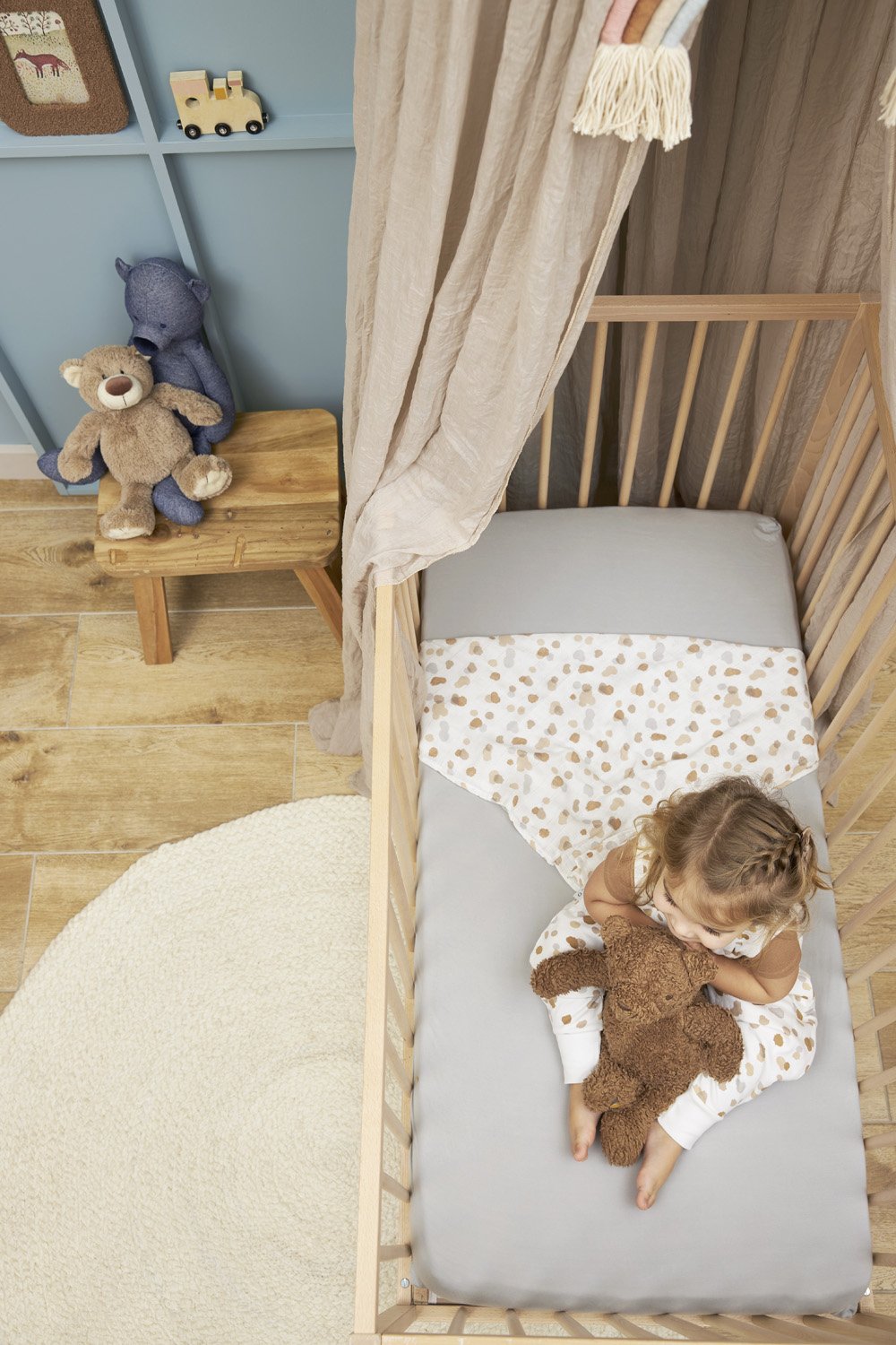 Hoeslaken Juniorbed Jersey Light Grey 70x140cm - afbeelding 5