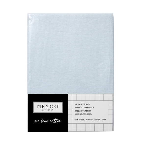 Meyco - Hoeslaken Juniorbed Light Blue - 70x140cm