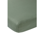 Hoeslaken Juniorbed Jersey Uni - Bosgroen - 70x140cm