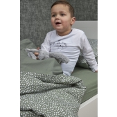 Hoeslaken Juniorbed Jersey Uni - Bosgroen - 70x140cm