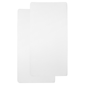 Hoeslaken Wieg 2-Pack Jersey Uni - White - 40x80/90cm