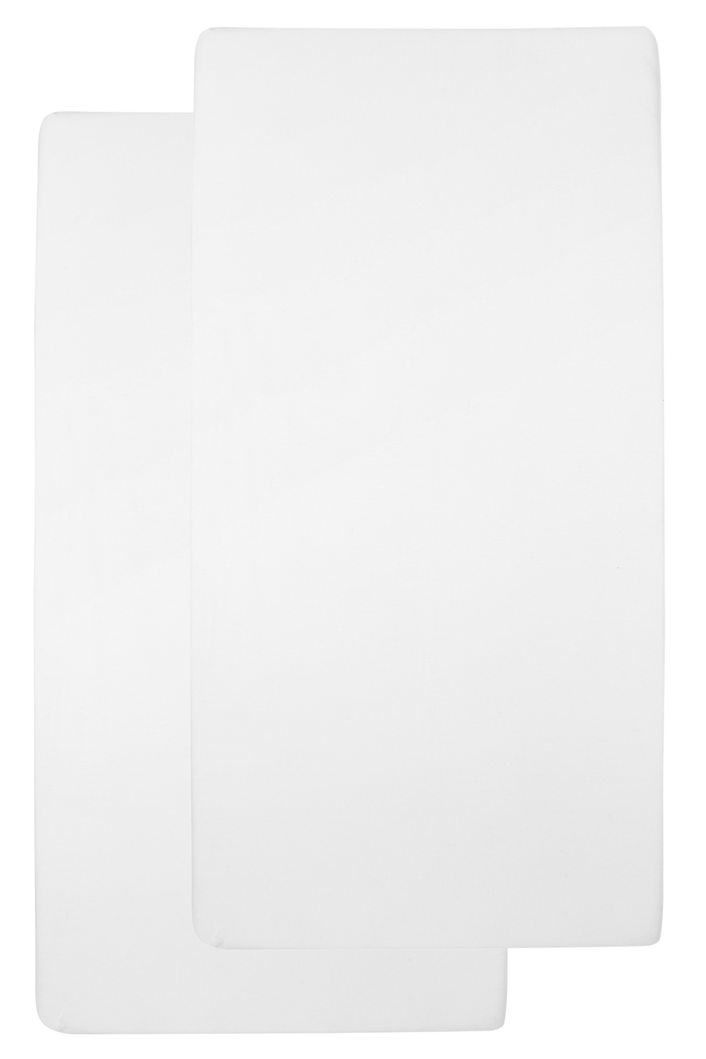 Hoeslaken Wieg 2-Pack Jersey Uni - White - 40x80/90cm - afbeelding 3