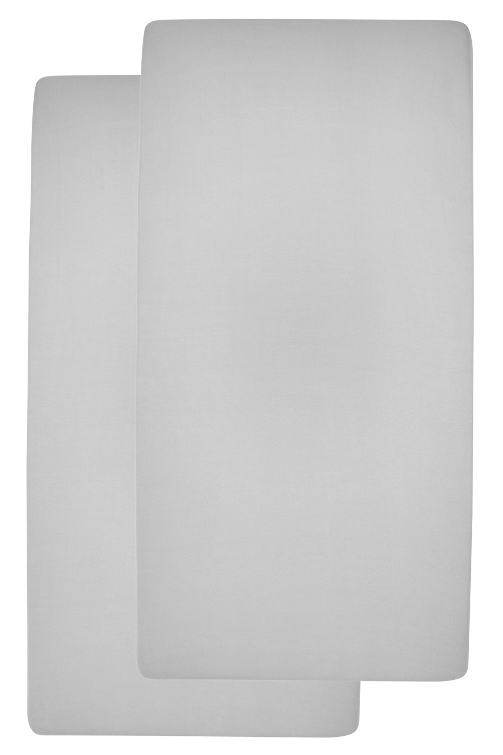 Wieg Hoeslaken 2-pack Jersey Uni - Licht Grijs - 40x80/9 - afbeelding 3