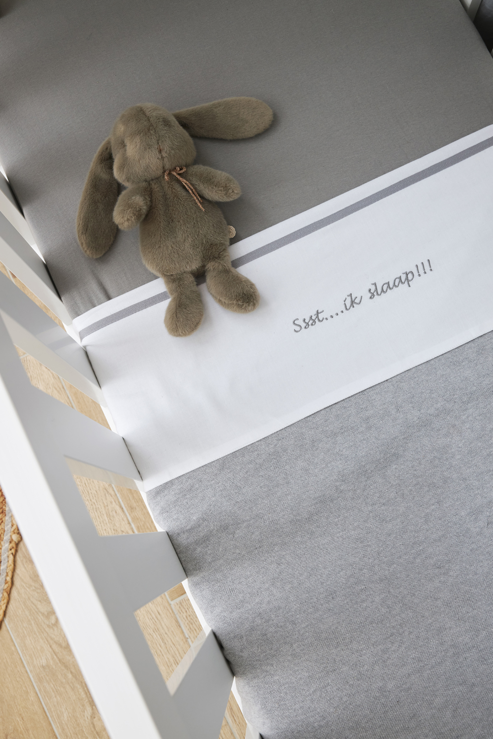 Hoeslaken Ledikant 2-Pack Grijs 60x120cm - afbeelding 6