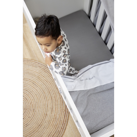 Meyco - Hoeslaken Ledikant 2-Pack Grijs 60x120cm