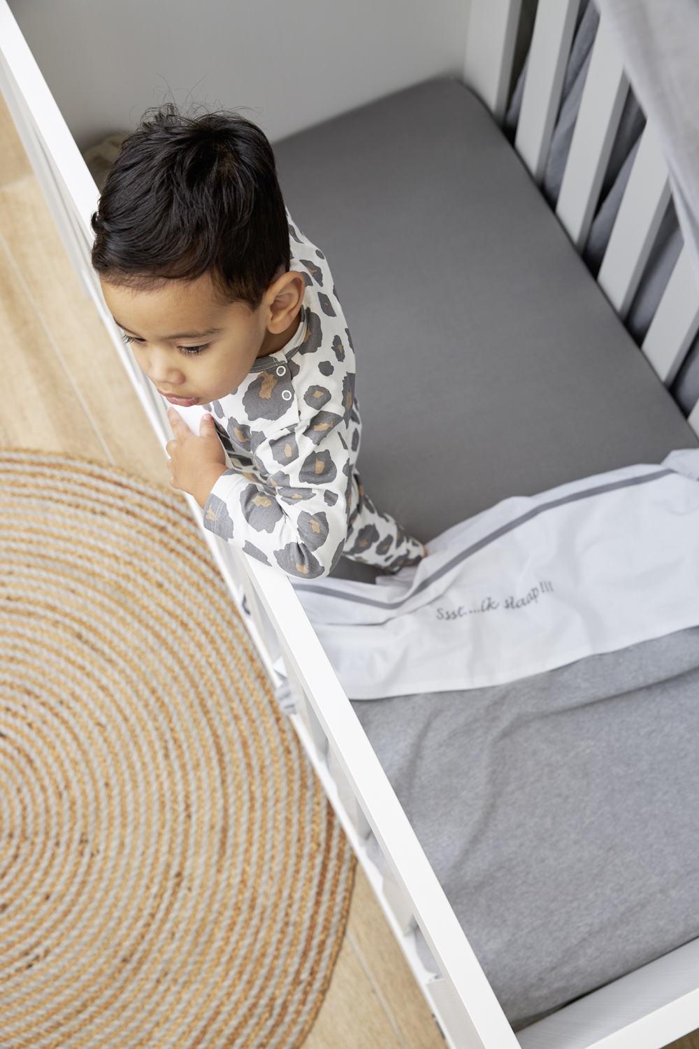 Hoeslaken Ledikant 2-Pack Grijs 60x120cm - afbeelding 5