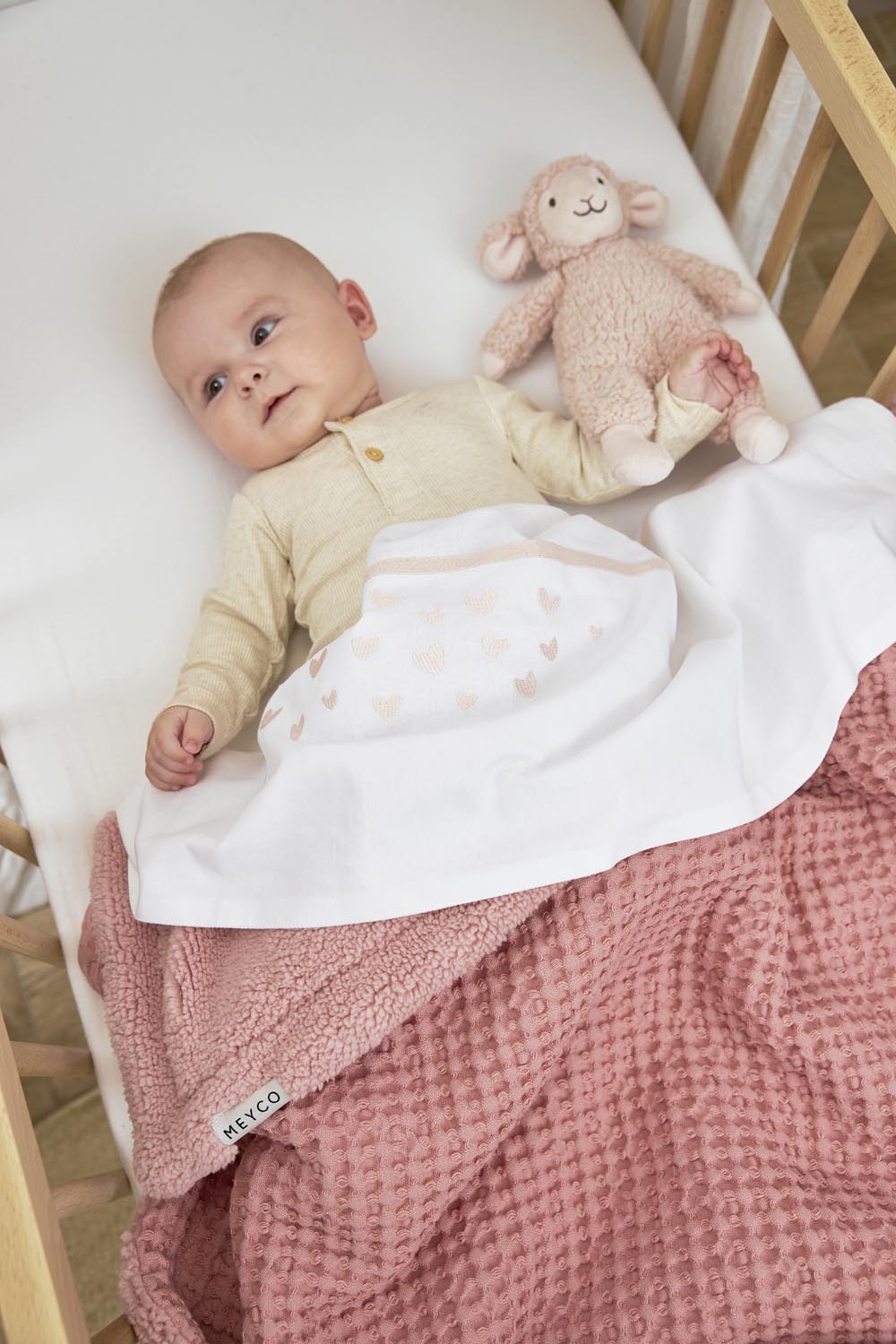 Juniorbed Hoeslaken 2-Pack Jersey Uni - Offwhite