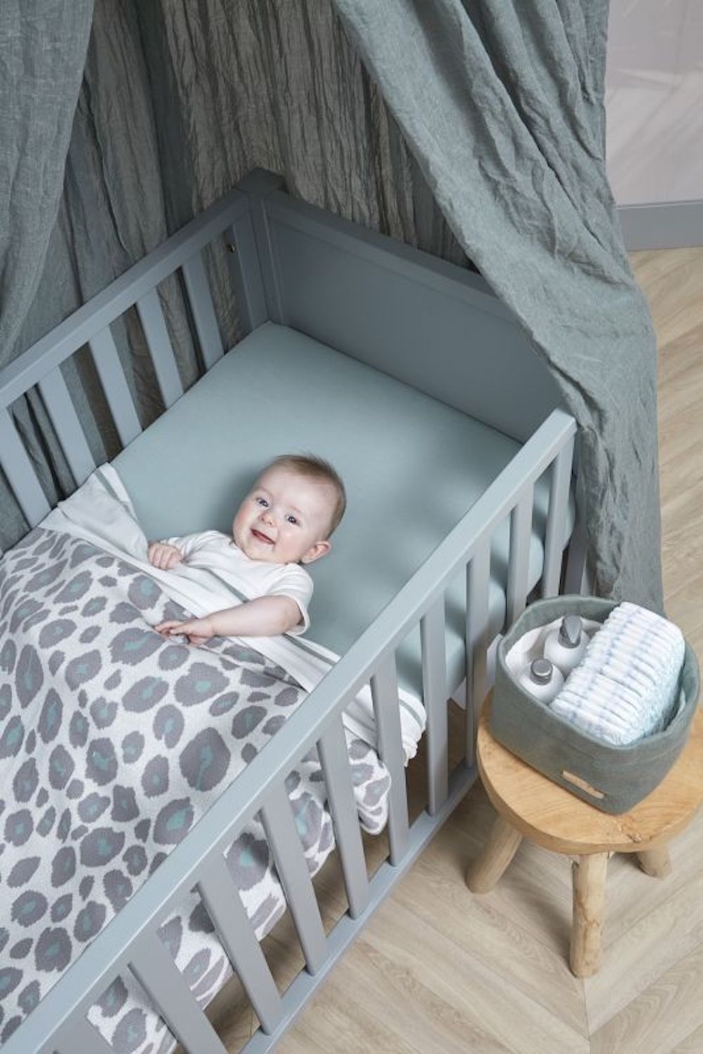 Hoeslaken Juniorbed 2-Pack Stone Green 70x140/150cm