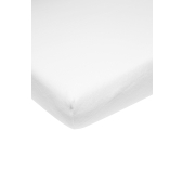 Molton Stretch Hoeslaken Ledikant - Wit - 60x120cm
