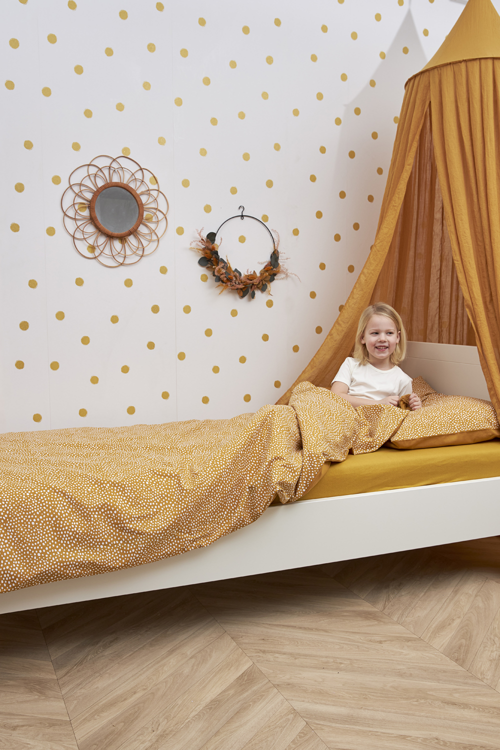Hoeslaken Wieg Jersey Uni - Honey Gold - 40x80/90cm - afbeelding 2