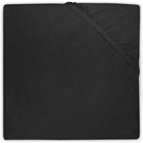 Jollein - Boxmatras Hoeslaken Jersey - 75x95 cm - Zwart