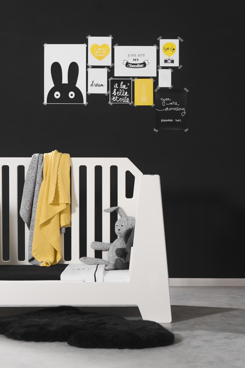 Boxmatras Hoeslaken Jersey - 75x95 cm - Zwart - afbeelding 2