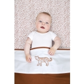 Meyco - Wieg Hoeslaken Cheetah - Camel - 40x80/90cm
