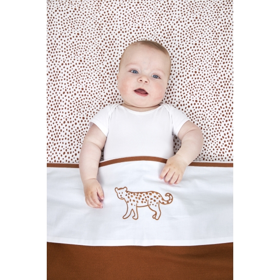Meyco - Wieg Hoeslaken Cheetah - Camel - 40x80/90cm