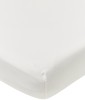 Meyco - Wieg Hoeslaken Wit Geweven - 40x80cm