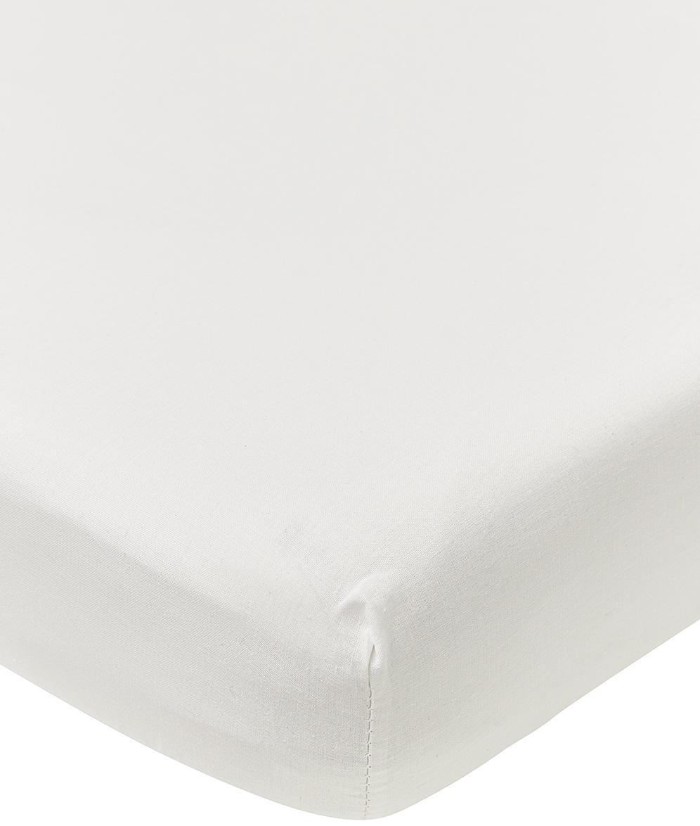 Wieg Hoeslaken Wit Geweven - 40x80cm
